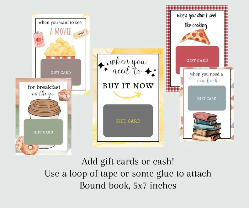 🎄Christmas Gift Card Book - 🎁Surprises On Every Page📚Hardcover & Durability Line
