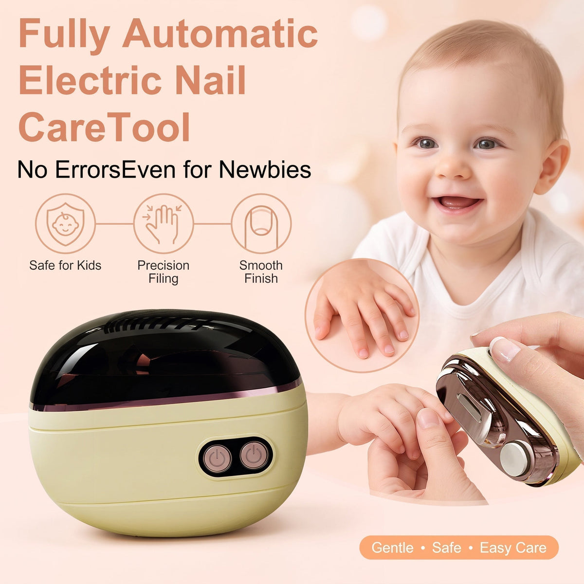 ✂️LIMITED-TIME DEAL ! 💅2-in-1 Smart Electric Nail Clipper & Polisher🌟