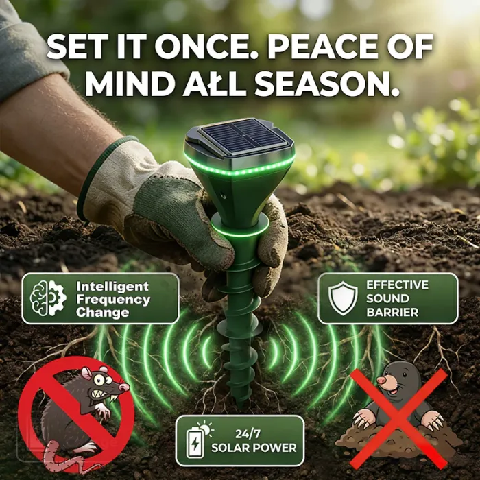 ☘️Keep Moles, Rodents & Wild Invaders Away — Naturally & Safely