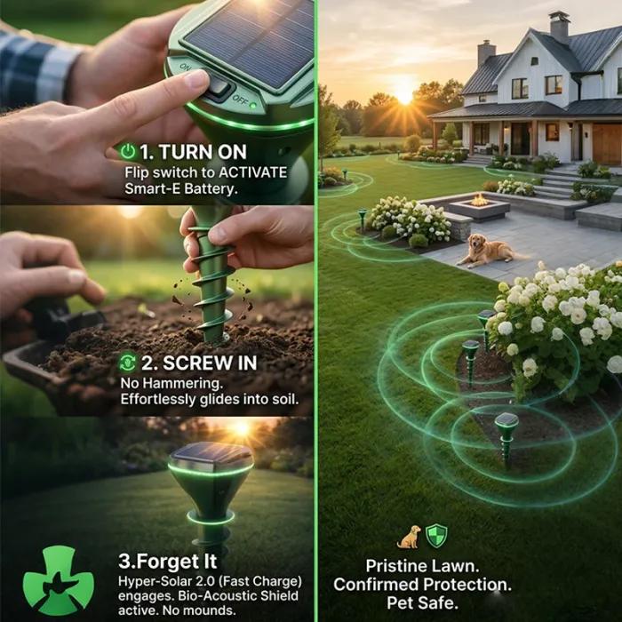 ☘️Keep Moles, Rodents & Wild Invaders Away — Naturally & Safely