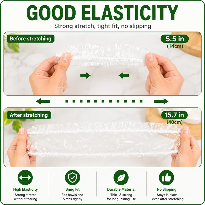 Disposable Stretch Food Covers Keep Your Food Fresh, Clean & Protected Every Day
