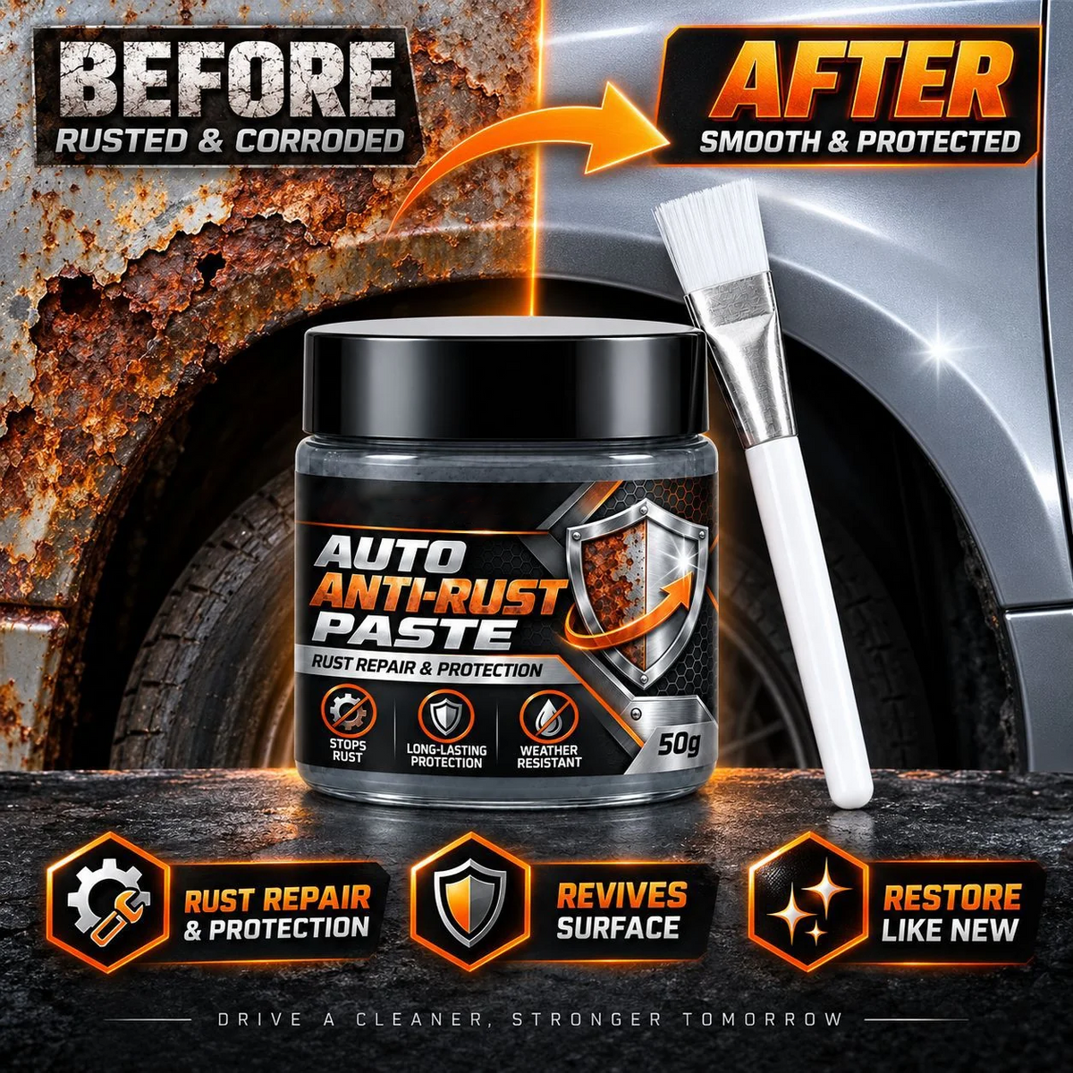 Car Rust Repair Paste – Remove Rust & Protect Metal for Lasting Defense