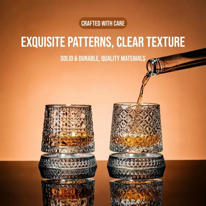 Crystal Spin Magic Whisky Glass — Swirl, Sip & Unwind!