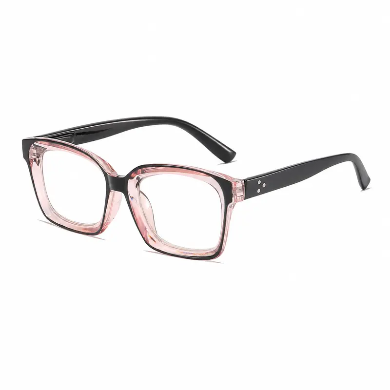 Unisex Progressive Multifocus Reading Glasses, Photochromic Blue Light Blocking Lenses, Lightweight Square Frame for Reading Computer