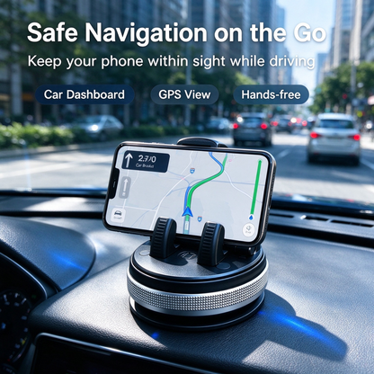 360° Rotating Suction Cup Car Phone Holder – Adjustable Dashboard Moun