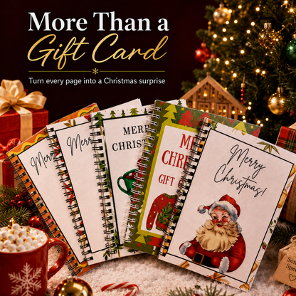 🎄Christmas Gift Card Book - 🎁Surprises On Every Page📚Hardcover & Durability Line