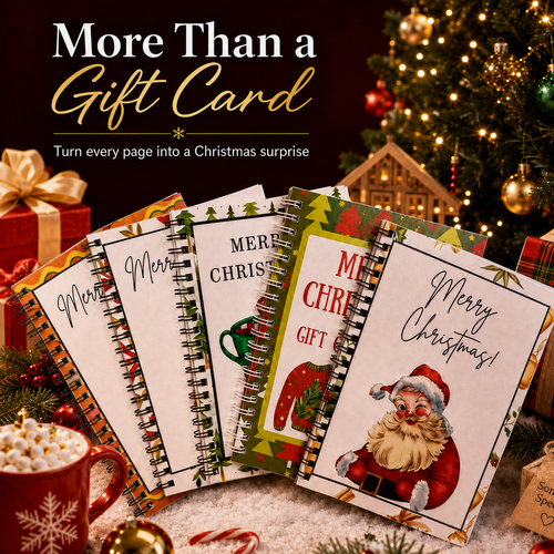 🎄Christmas Gift Card Book - 🎁Surprises On Every Page📚Hardcover & Durability Line