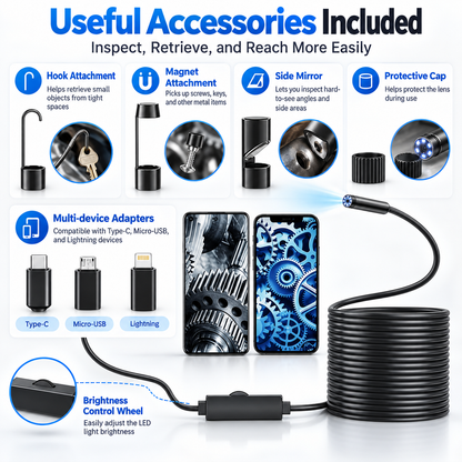 🔥16.4ft HD Endoscope Camera for iPhone & Android