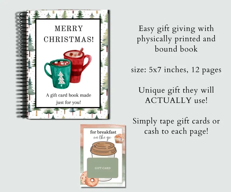 🎄Christmas Gift Card Book - 🎁Surprises On Every Page📚Hardcover & Durability Line