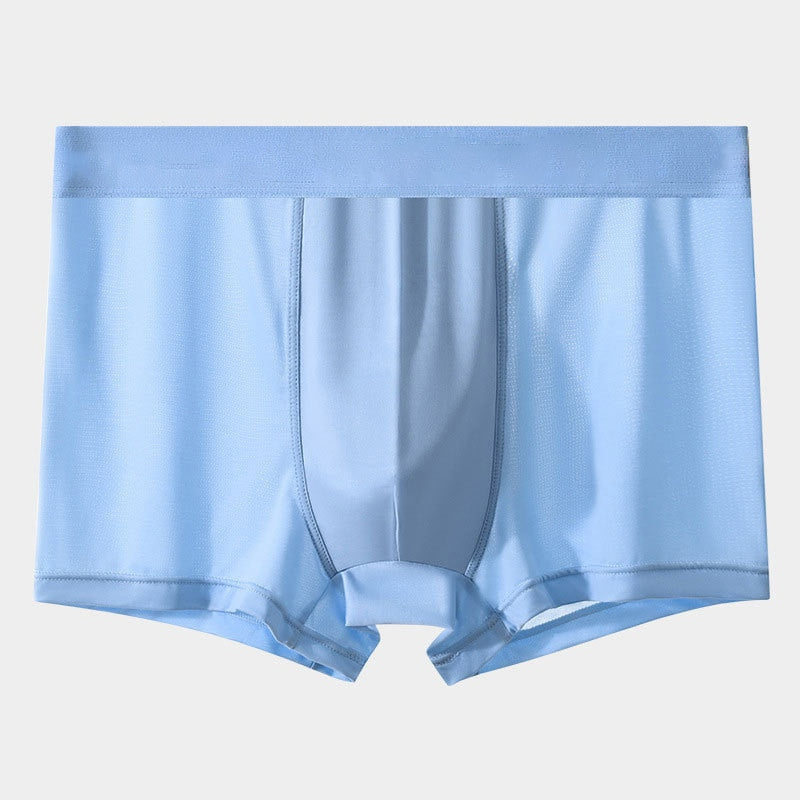 Summer Ice Silk Men Boxer Briefs, Breathable Cooling Comfort Underwear