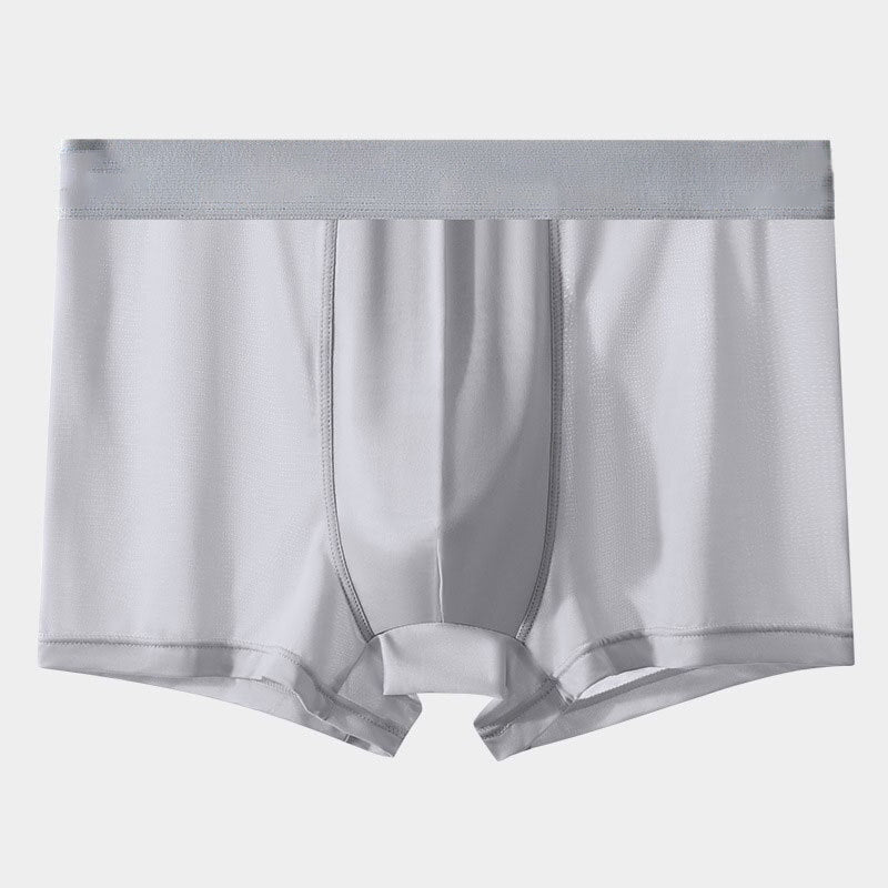 Summer Ice Silk Men Boxer Briefs, Breathable Cooling Comfort Underwear