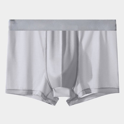 Summer Ice Silk Men Boxer Briefs, Breathable Cooling Comfort Underwear
