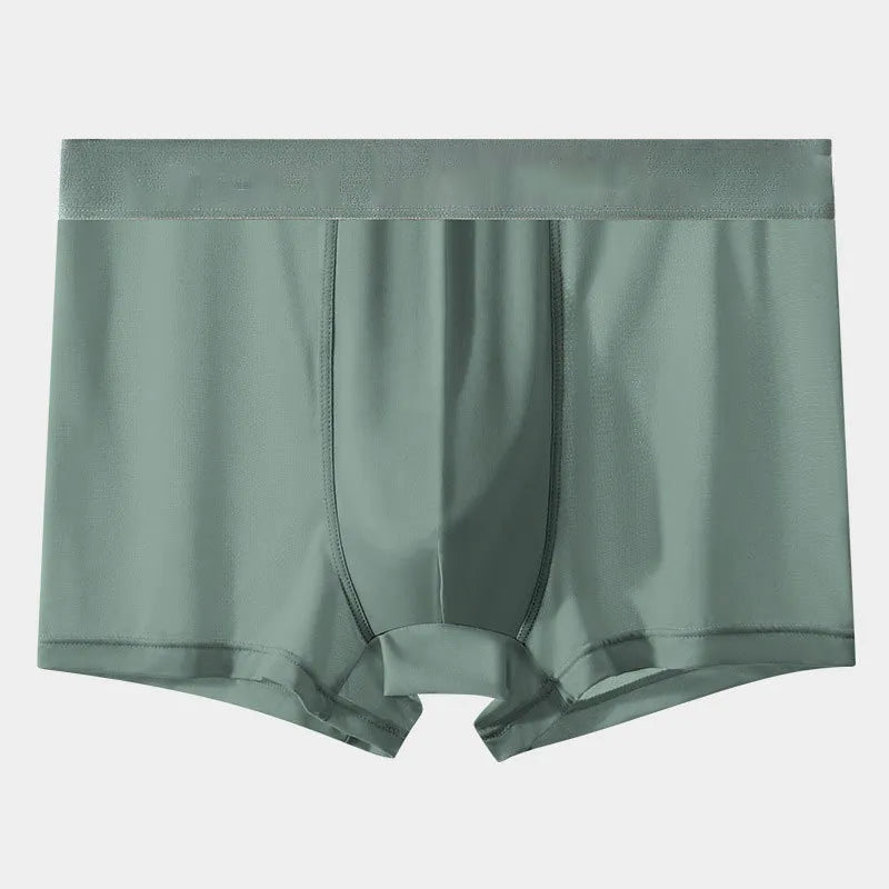 Summer Ice Silk Men Boxer Briefs, Breathable Cooling Comfort Underwear