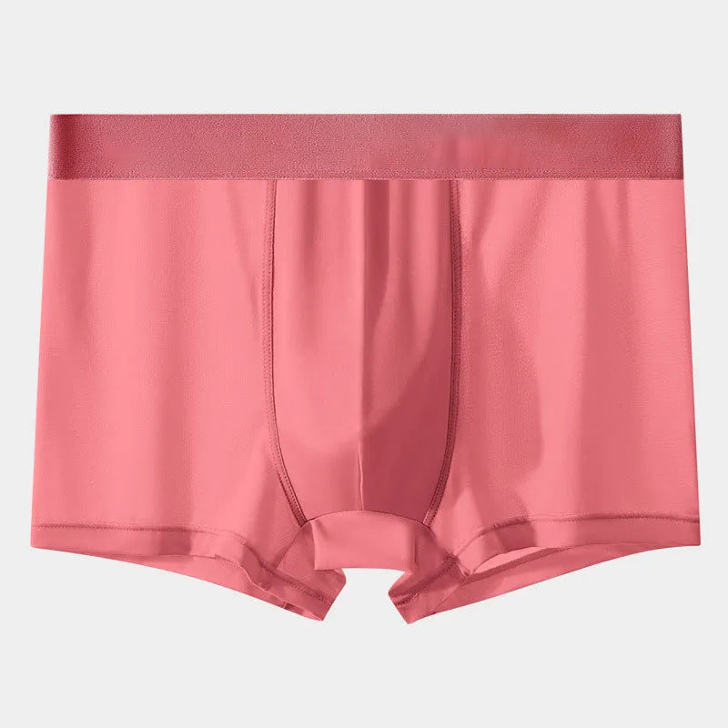 Summer Ice Silk Men Boxer Briefs, Breathable Cooling Comfort Underwear