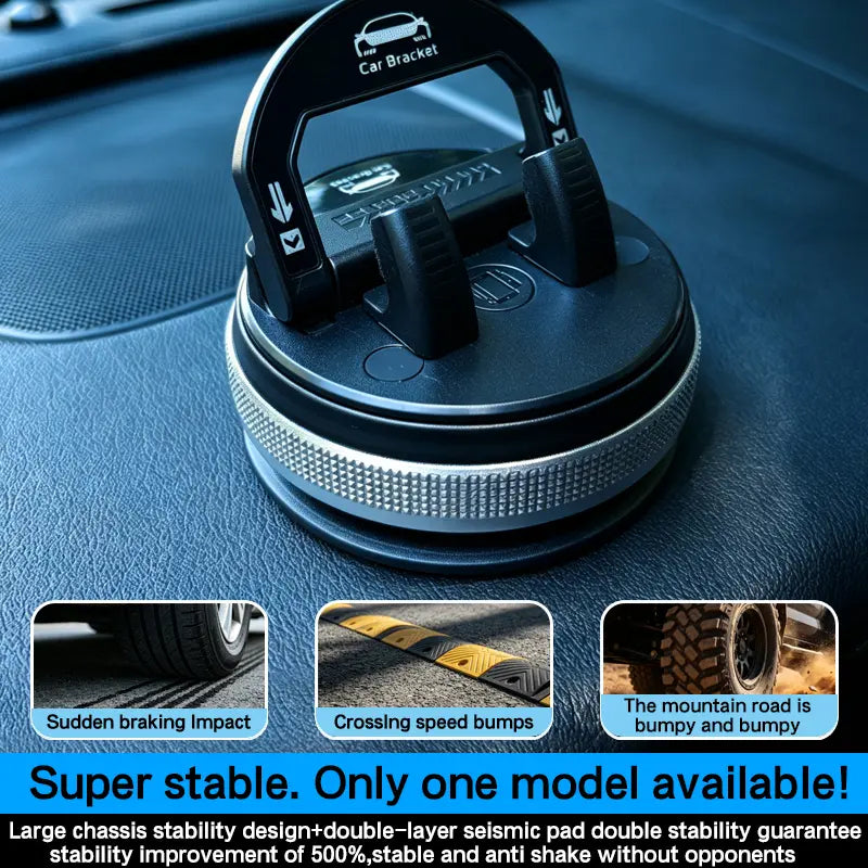 360° Rotating Suction Cup Car Phone Holder – Adjustable Dashboard Moun