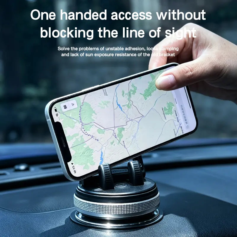 360° Rotating Suction Cup Car Phone Holder – Adjustable Dashboard Moun