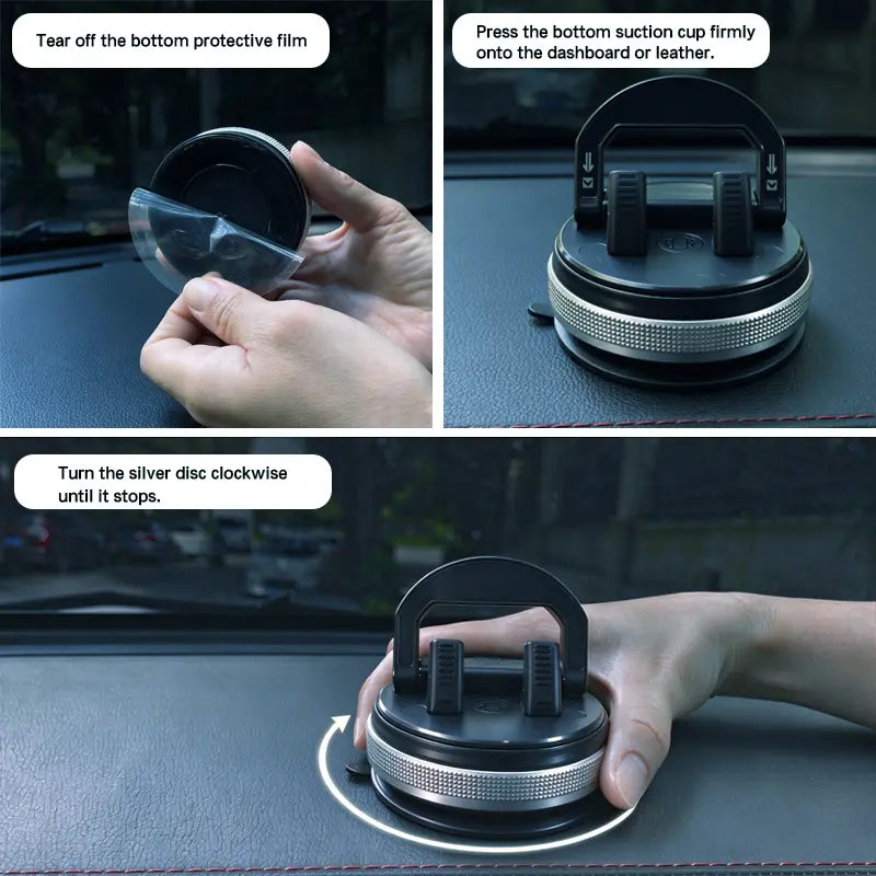 360° Rotating Suction Cup Car Phone Holder – Adjustable Dashboard Moun
