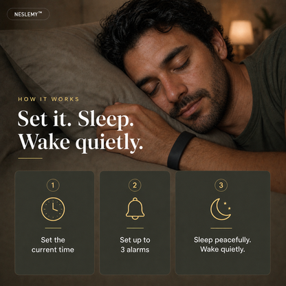 NESLEMY Silent Alarm Wristband – A Better Way to Wake Up
