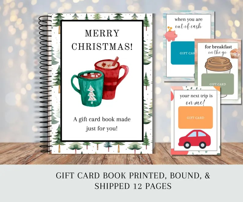 🎄Christmas Gift Card Book - 🎁Surprises On Every Page📚Hardcover & Durability Line