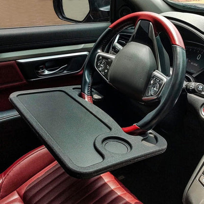Dual-Sided Steering Wheel Car Table Laptop Tray