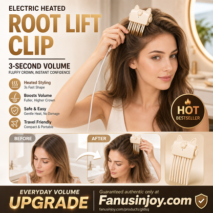 Heated Hair Root Volumizer / Electric Volume Booster🔥Shape in 3 Seconds！