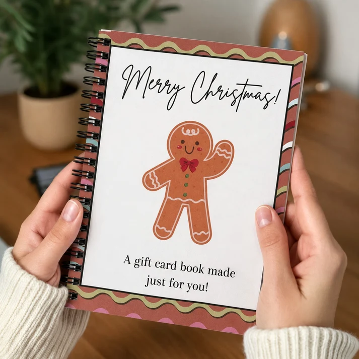 🎄Christmas Gift Card Book - 🎁Surprises On Every Page📚Hardcover & Durability Line