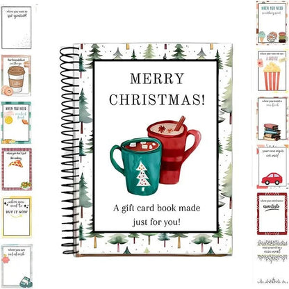 🎄Christmas Gift Card Book - 🎁Surprises On Every Page📚Hardcover & Durability Line