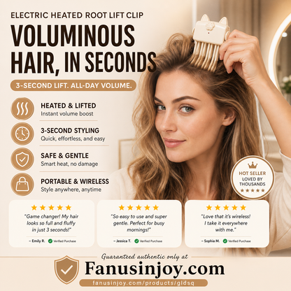 Heated Hair Root Volumizer / Electric Volume Booster🔥Shape in 3 Seconds！