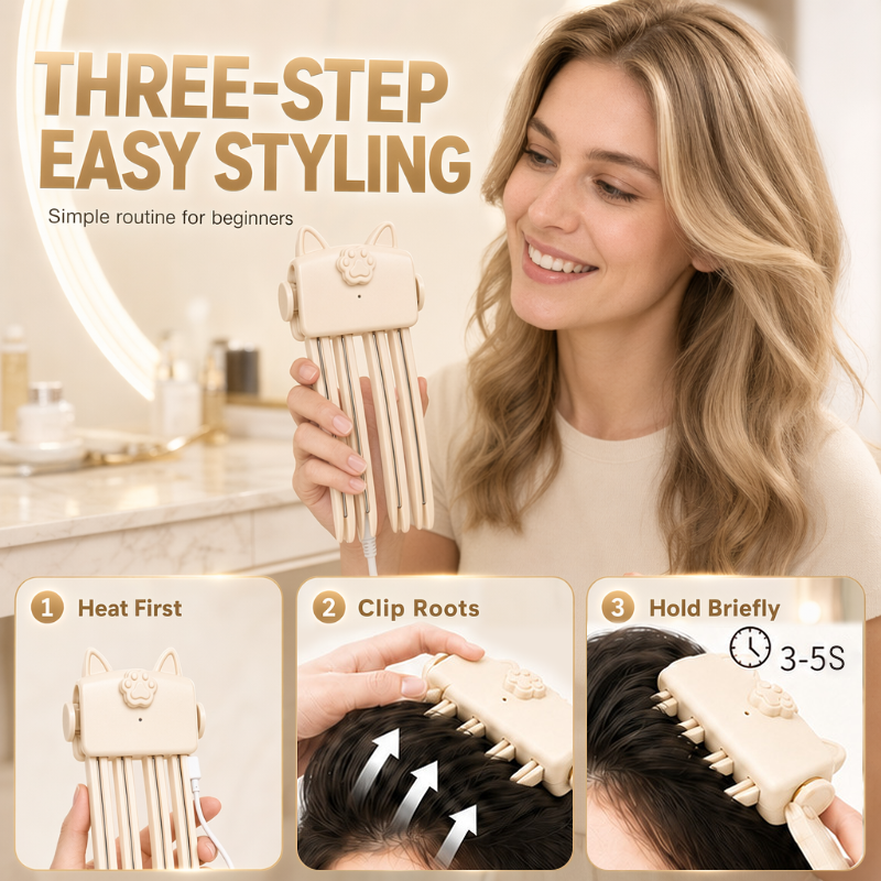 Heated Hair Root Volumizer / Electric Volume Booster🔥Shape in 3 Seconds！