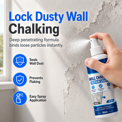 Wall Repair Liquid: prevents chalking, high adhesion, waterproof. Strengthen your walls
